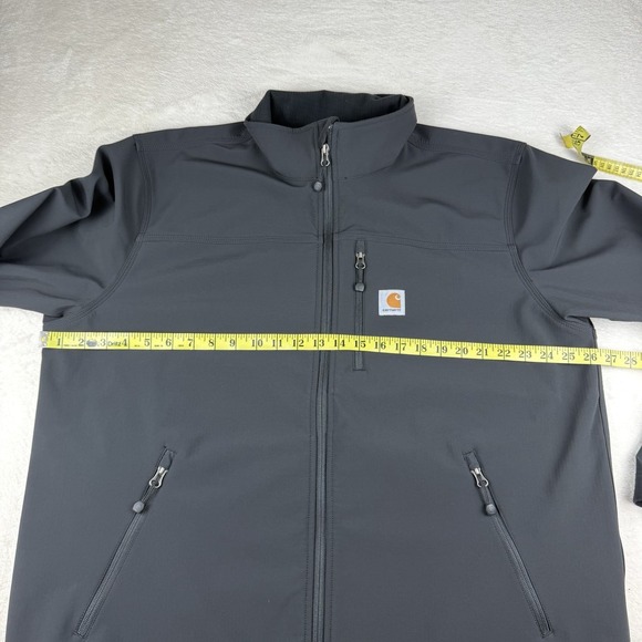Carhartt Crowley Jacket Mens XL Soft Shell Fleece Lined Black 102199 001 - Picture 13 of 16